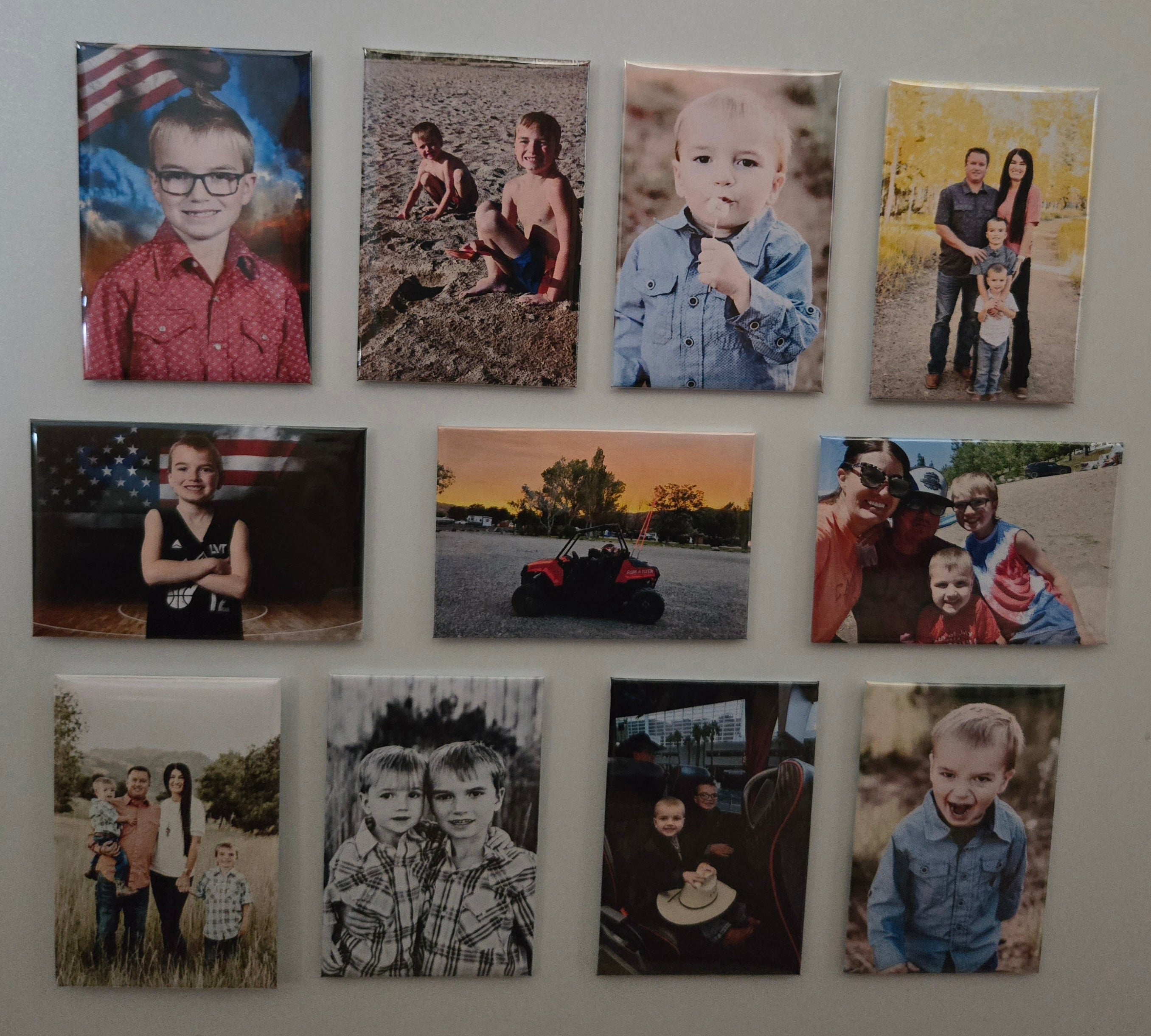 9 pack - 2"x3" custom photo magnets ($3.60/magnet)