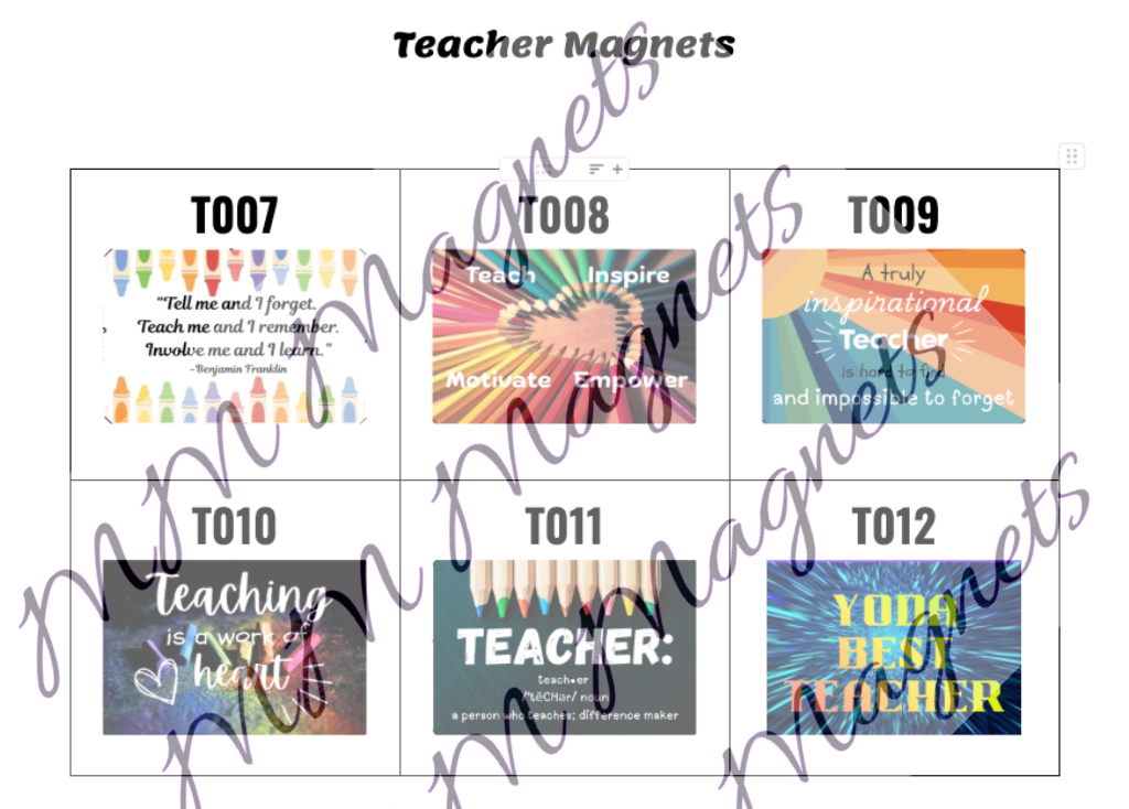 Teacher - 2"x3" Rectangular Magnets